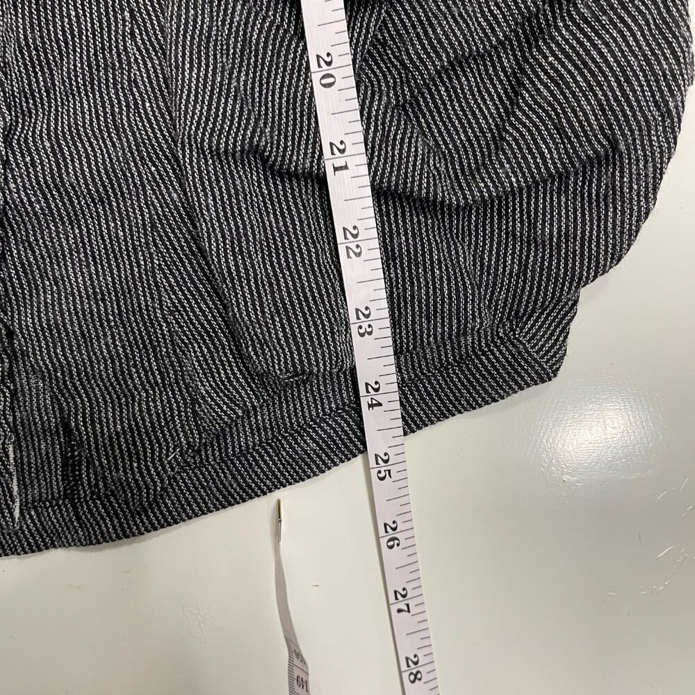 ALEMBIKA Size 0 Black White Striped Pant Suit Set V-Neck Button Front Pockets - Picture 10 of 14